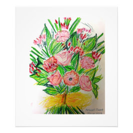 Foto Bouquet plano rosa