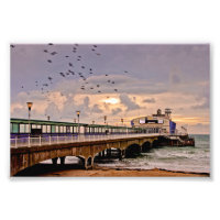 Bournemouth Pier Y Beach Dorset England
