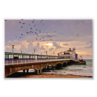 Foto Bournemouth Pier Y Beach Dorset England