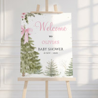 Bow Pink Baby Es Frío el Signo de Bienvenida de Ba