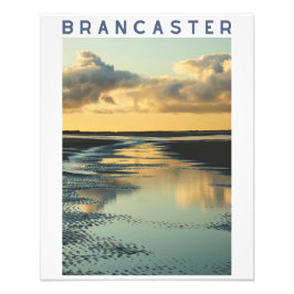 Foto Brancaster Beach Reflections at Sunset, Norfolk