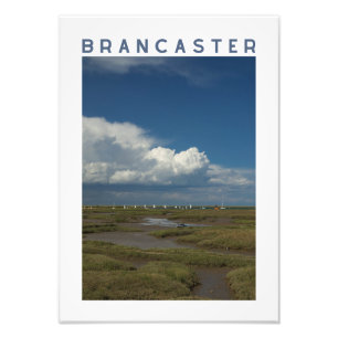 Foto Brancaster Norfolk Marisma Salada y Barcos de Vela