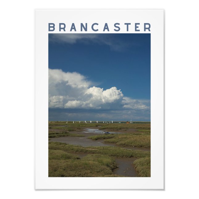 Foto Brancaster Norfolk Marisma Salada y Barcos de Vela (Frente)