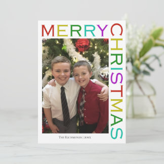 Foto brillante colorida moderna Feliz Navidad