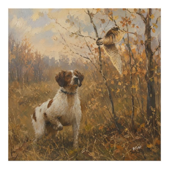 Foto Brittany Spaniel – Arte de Caza de Chocha (Frente)