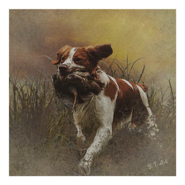 Foto Brittany spaniel Ceramic Tile Beberas (Frente)