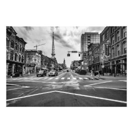 Foto Broadway En Nashville Tennessee Blanco Y Negro