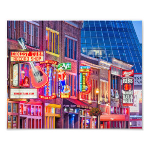 Foto Broadway Street Downtown Nashville Tennessee