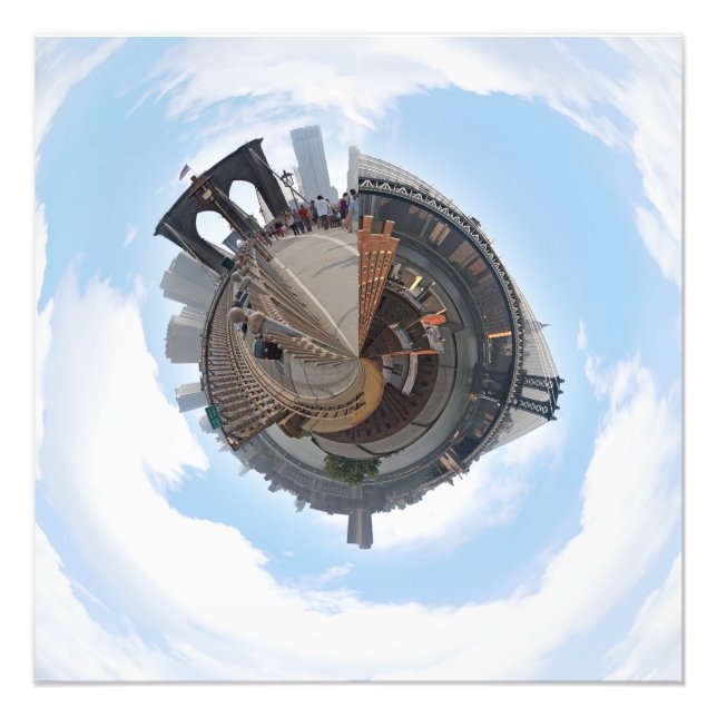 Foto Brooklyn Bridge NYC 360 Degree Panorama (Frente)