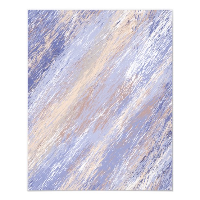 Foto Brotes de pintura azul y beige desordenados (Frente)