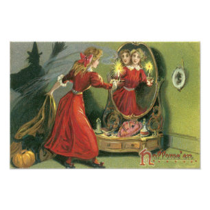 Foto Bruja de Calabaza Gato Negro Fantasma