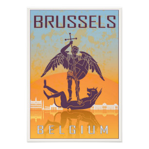 Foto Brussels vintage poster