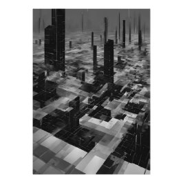 Foto Brutalist Cybercity Monochrome Architecture