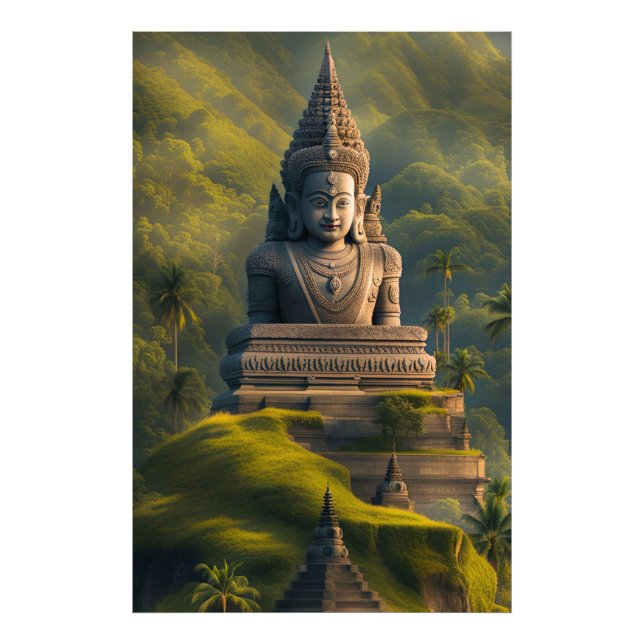 Foto Buda de la montaña de Indonesia  (Frente)