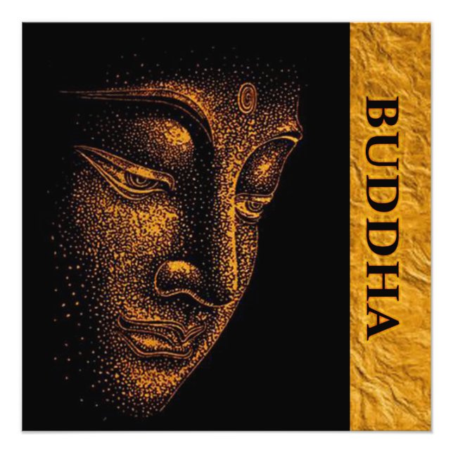 Foto Buda de oro negro (Frente)