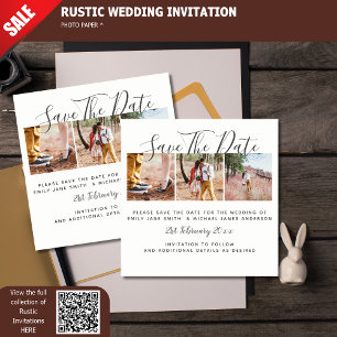 Foto Budget PHOTO Collage Save The Dates Wedding