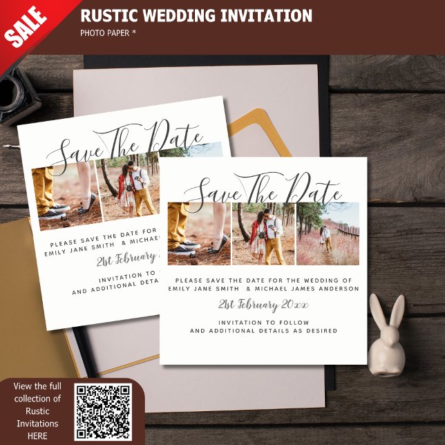 Foto Budget PHOTO Collage Save The Dates Wedding (Subido por el creador)
