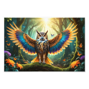Foto Búho Majestuoso Híbrido Fénix
