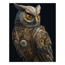 Foto Búho Steampunk de Ojos Dorados