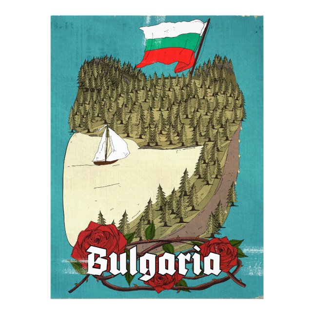 Foto Bulgaria Vintage Travel Poster (Frente)