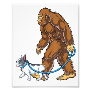 Foto Bulldog francés Bigfoot Dog Walk Funny Sasquatch
