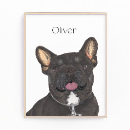 Foto Bulldog francés personalizado negro y tan francés