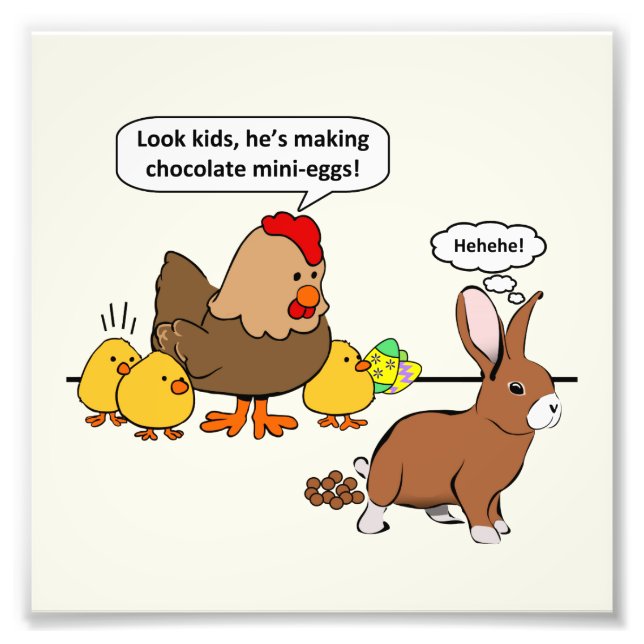 Foto Bunny hace personalizado divertido a la caca de ch (Frente)