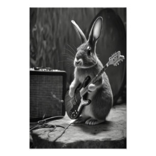 Foto Bunny tocando una guitarra