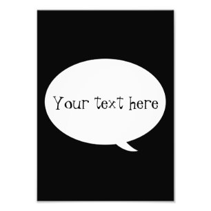 Foto Burbuja de voz - Texto de su Personalizado