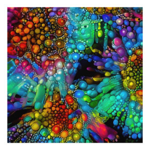 Foto Burbuja psicodélica explota dias abstractas