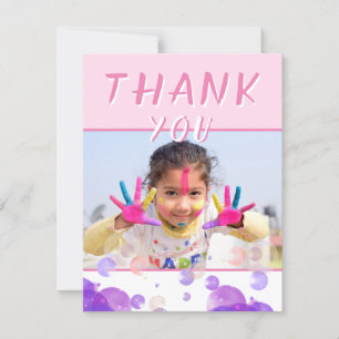 Foto Burbujas rosadas Girly Niños Fiesta de cumple