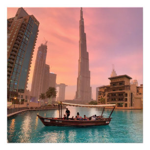 Foto Burj Khalifa Bote Lake Cityscape