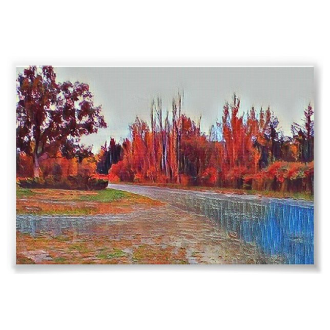 Foto Burleigh Falls Paint 15cm x 10cm Poster de fotogra (Frente)