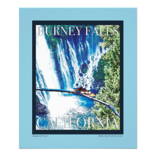 Foto Burney Falls, Poster de CA