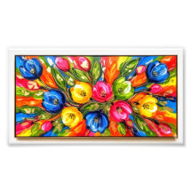 "Burst mística de la sangre - Arte floral abstract