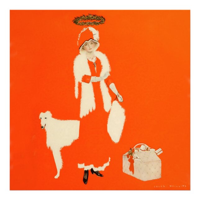 Foto C Coles Phillips “Santa del presente” Fadeaway Gir (Frente)