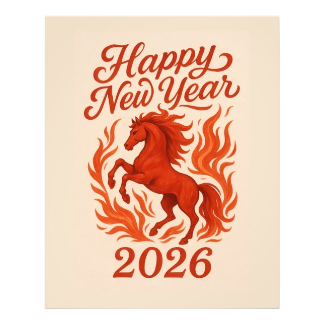 Foto Caballo de Fuego Chino 2026 (Frente)