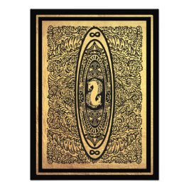 Foto Caballo de mar dorado Mandala - Diseño infinito or