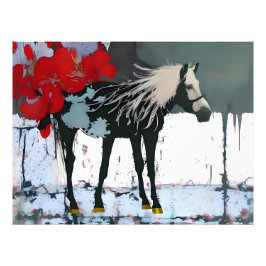 Foto Caballo floral