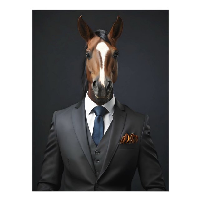 Foto Caballo gracioso en el traje (Frente)