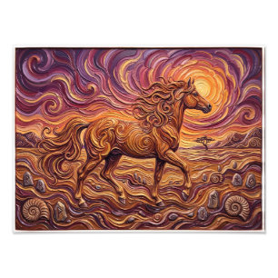 Foto Caballo Salvaje Majestuoso En Un Paisaje De Fantas