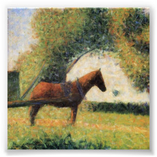 Foto Caballo y carro por Georges Seurat