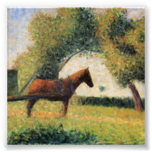 Foto Caballo y carro por Georges Seurat