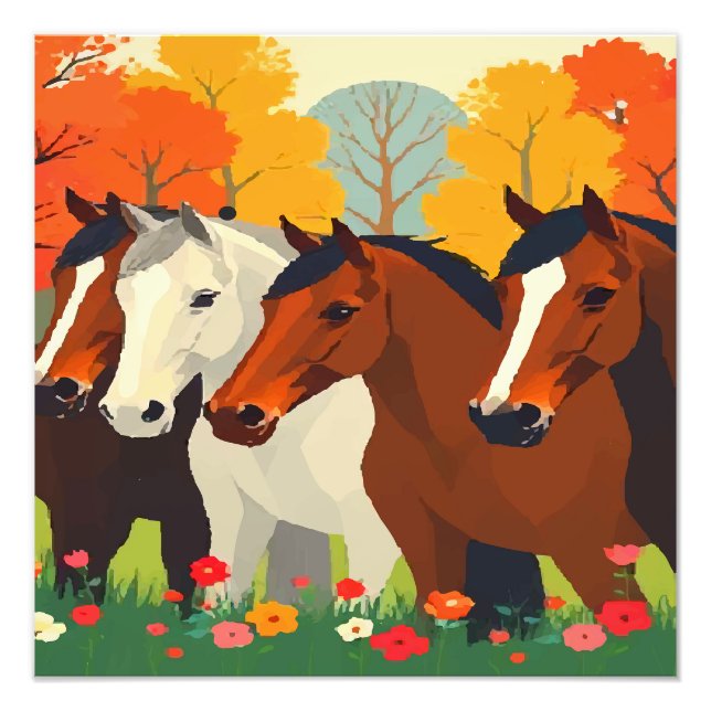 FOTO CABALLOS-FAMILIA. (Frente)