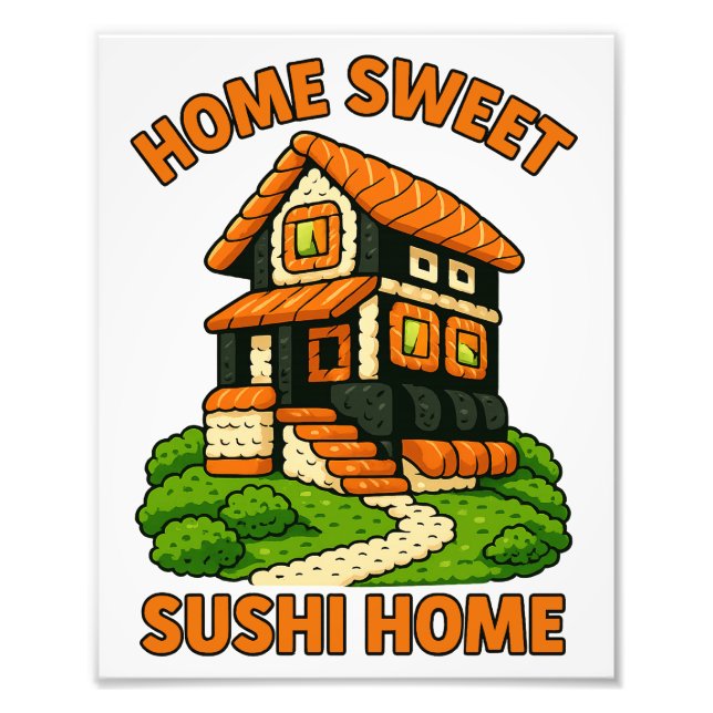 Foto Cabaña de comida de casa de sushi sinusal (Frente)
