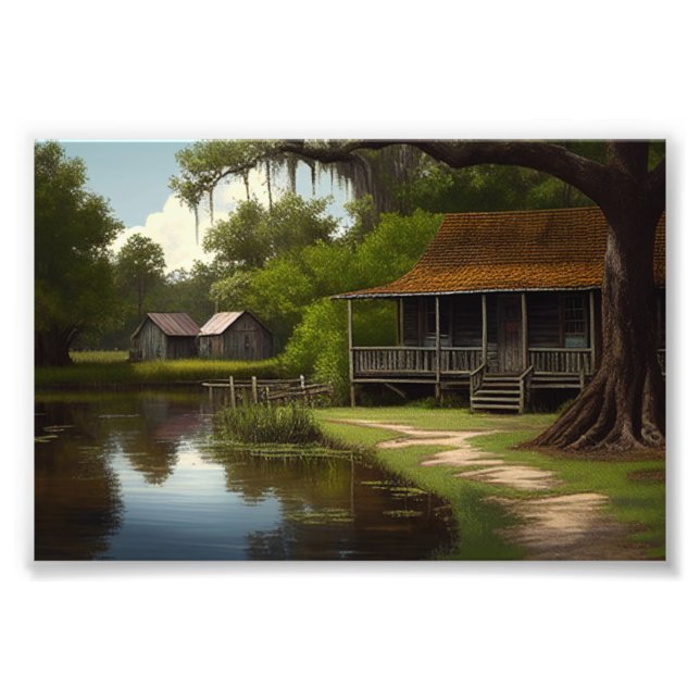 Foto Cabina Louisiana, Louisiana Art, Cajun Culture (Frente)