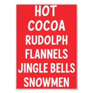 Foto Cacao Caliente Rudolph Franela Campanas de Navidad