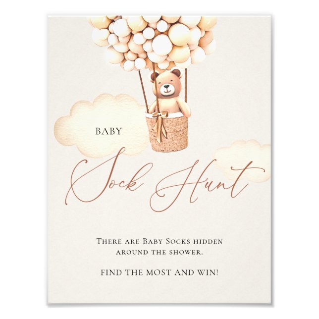 Foto Cacería de ganado con globos de oso - Rótulo (Frente)