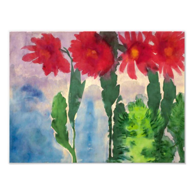 Foto Cacti floreciente | Emil Nolde | (Frente)