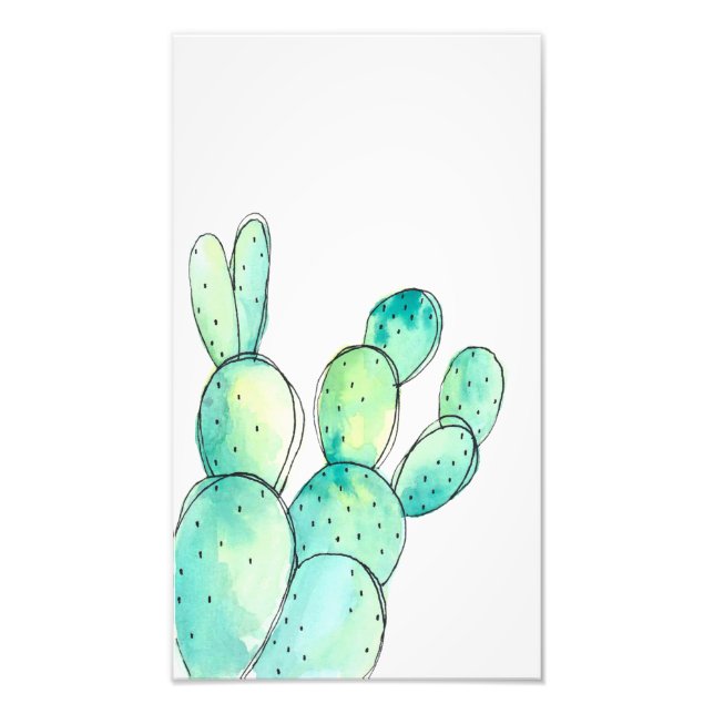Foto Cactus acuarela (Frente)